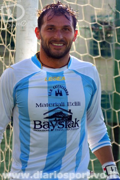 Il portiere Silvio Solimeno  (Progetto Sant'Elia - Castelsardo - 4-0)